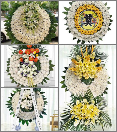四川成都崇州市羊马镇福田村花圈速递
