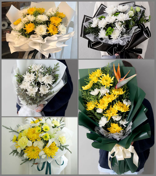 四川成都崇州市羊马镇福田村白事花束代送